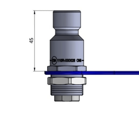 I-tankkausliitin lyhyt 24mm