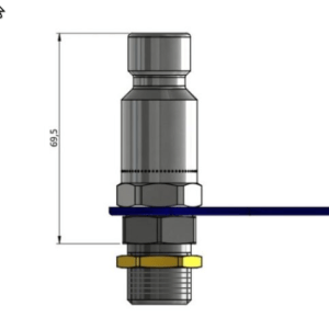 I-tankkausliitin pitkä 21mm